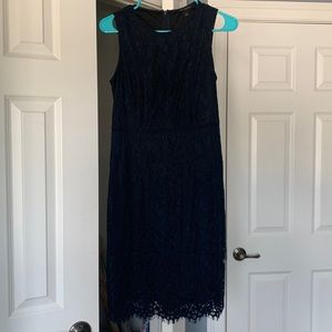 Banana Republic short navy lace dress
